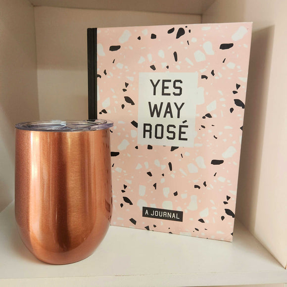 Rosé Journal + Rose Gold Tumbler bundle