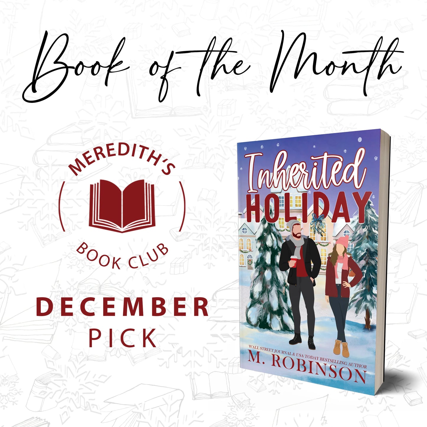 December Book of the Month One-Time Purchase | Inherited Holiday | M. Robinson